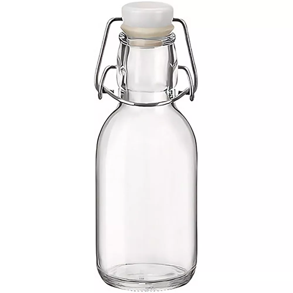 ຂວດແກ້ວ 200ml ມີຝາປິດ Snap