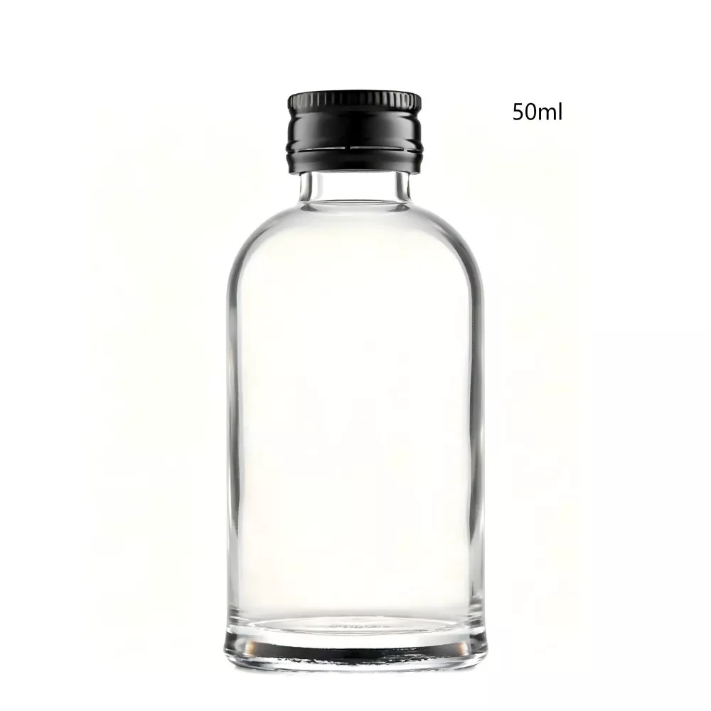ກະຕຸກເຫຼົ້າຂາວໄອແລນຂະໜາດ 50ml ທີ່ມີຝາອັດປາກມົດລູກ