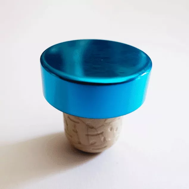 Embossed Synthetic T-Cork ກັບອາລູມິນຽມເທິງ